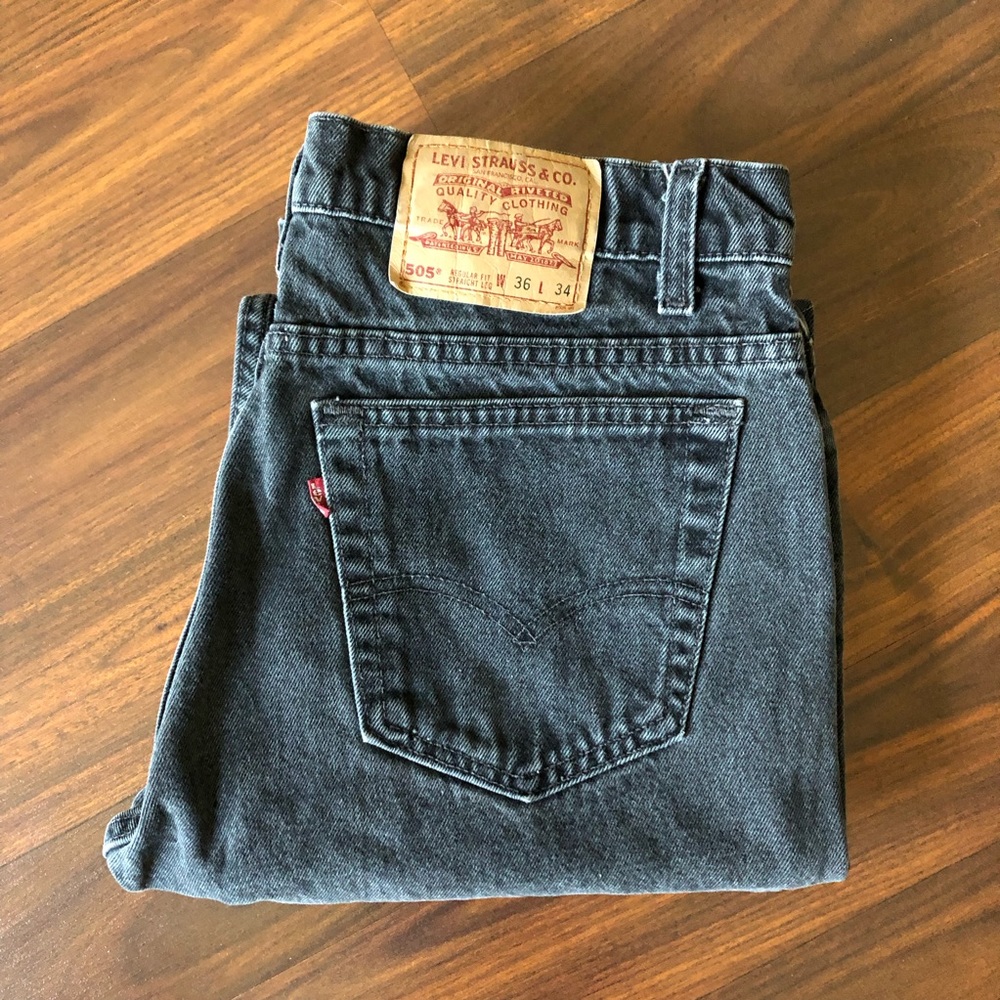 Vintage Levi's 505 Regular Fit Straight Leg W36 L34